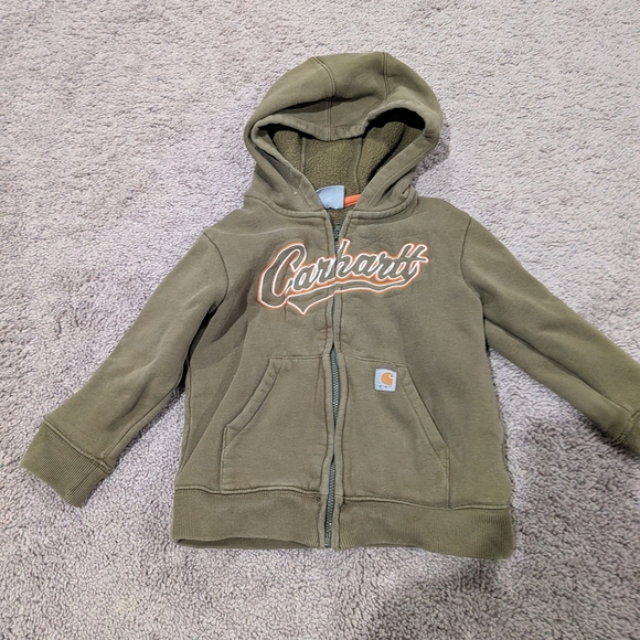 Carhartt Toddler 3T Forest Green Zip-Up Hoodie - Picture 1 of 4
